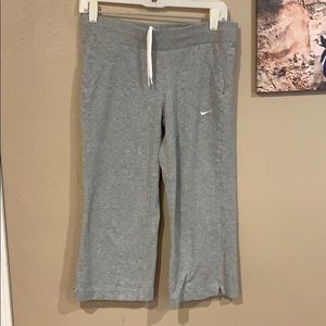 Nike cropped pants grey small S